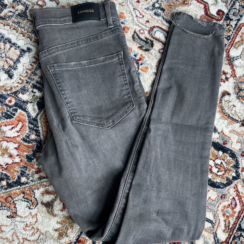 Express Grey Skinny Jeans - Like new